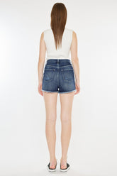 Kancan Raw Hem Button Fly Denim Shorts OutfitFlow